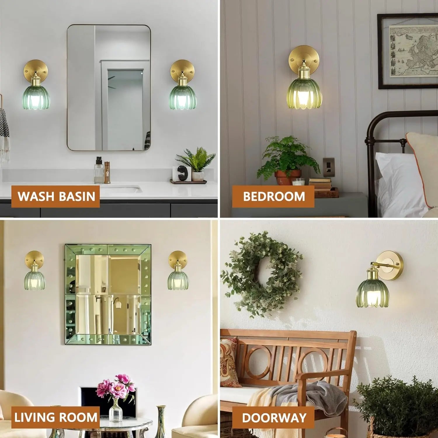 clear glass wall lamp

