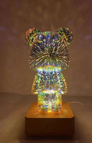 3D Firework Bear Light Luminous Bear Atmosphere Table Lam