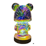 3D Firework Bear Light Luminous Bear Atmosphere Table Lam