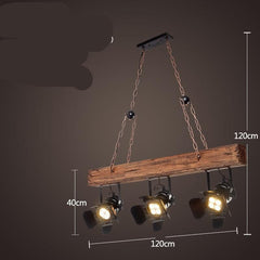 Bar American Chandelier Retro Chandelier Creative Lamp