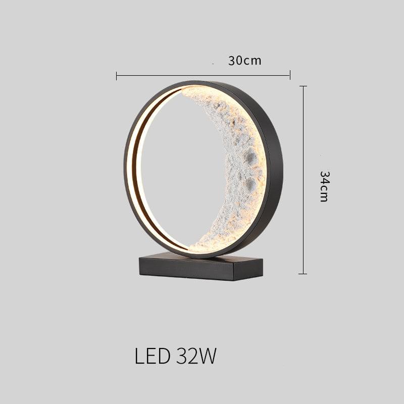 Decorative Bedroom Creative Crescent Shape Table Lamp