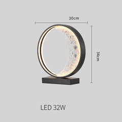 Decorative Bedroom Creative Crescent Shape Table Lamp