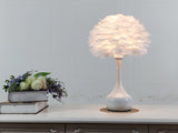 Luxury Feather Table Lamp Bedroom