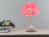 Luxury Feather Table Lamp Bedroom