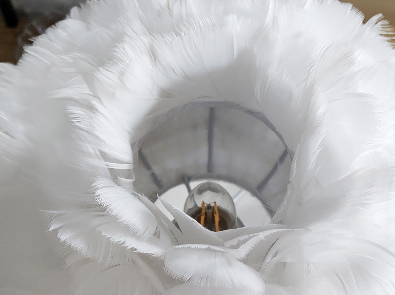 Luxury Feather Table Lamp Bedroom