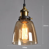 Nordic Retro Minimalist Glass Dining Room Chandelier