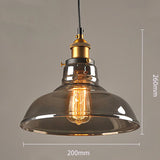Nordic Retro Minimalist Glass Dining Room Chandelier