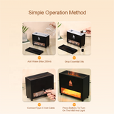 3D Fire Effect Humidifier & Aroma Diffuser - for Home Decor & Relaxation