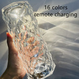 Rose Light And Shadow USB Charging Crystal Night Light