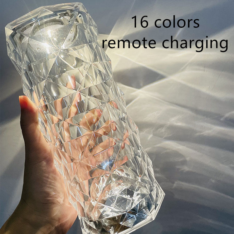 Rose Light And Shadow USB Charging Crystal Night Light