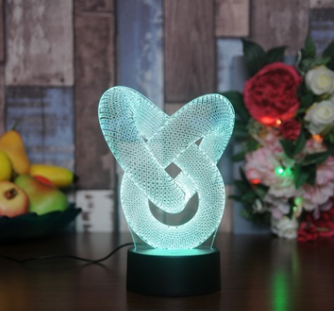 New and strange 3D night light touch colorful