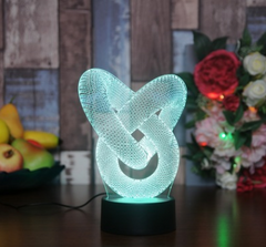 New and strange 3D night light touch colorful