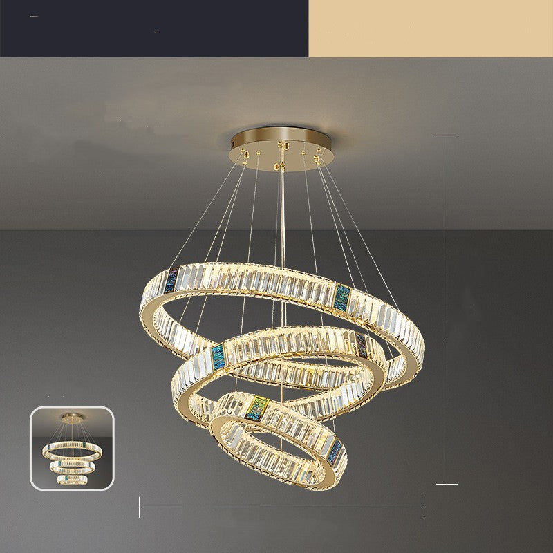 Light Luxury Crystal Living Room Chandelier