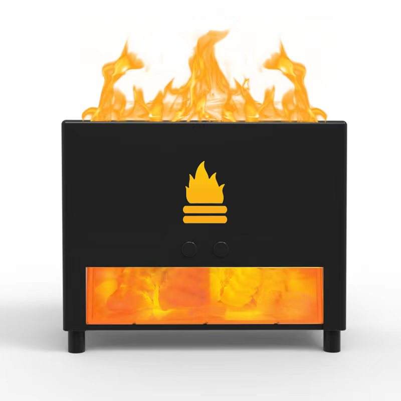 3D Fire Effect Humidifier & Aroma Diffuser - for Home Decor & Relaxation