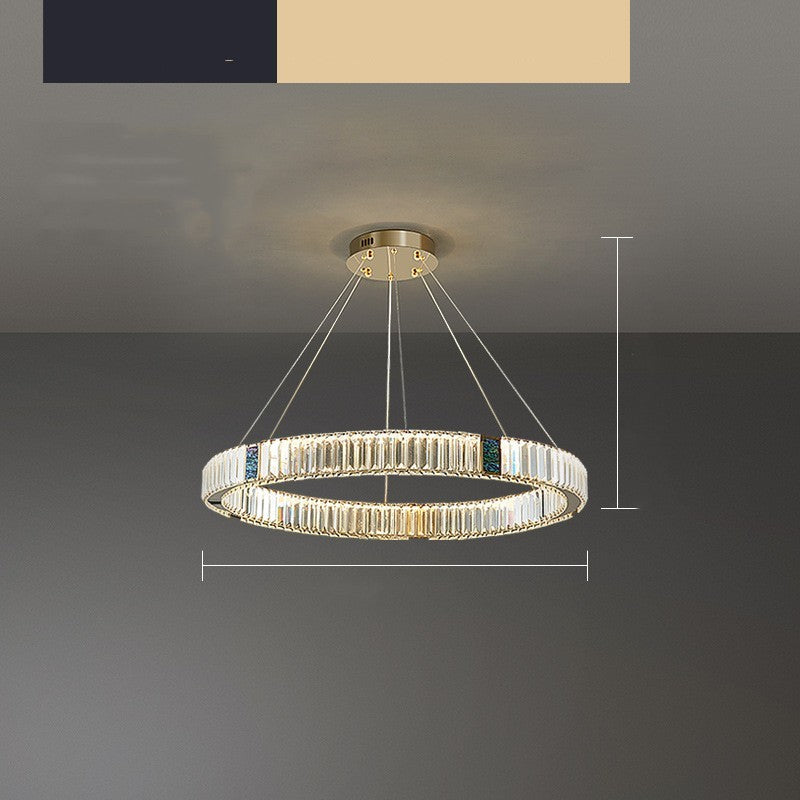 Light Luxury Crystal Living Room Chandelier