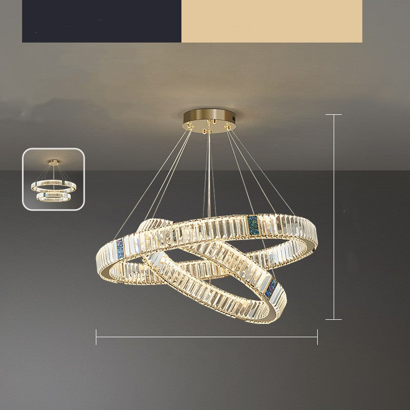 Light Luxury Crystal Living Room Chandelier